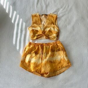 House of Harlow 1960 Sofia Richie Louisa Top and Alyssa Shorts Set